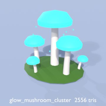Glow Mushroom Cluster